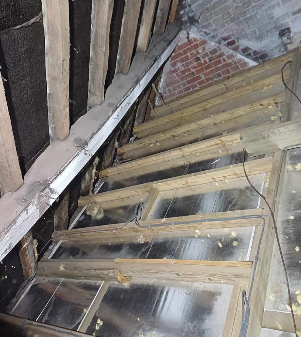 old loft insulation removal